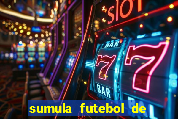 sumula futebol de campo word